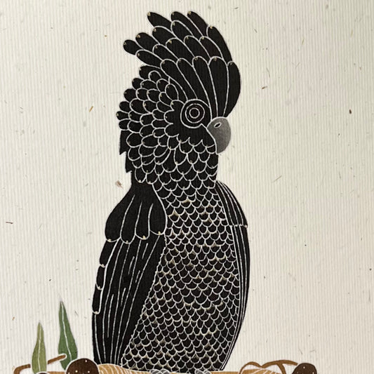 Red-Tailed Cockatoo A5 Print