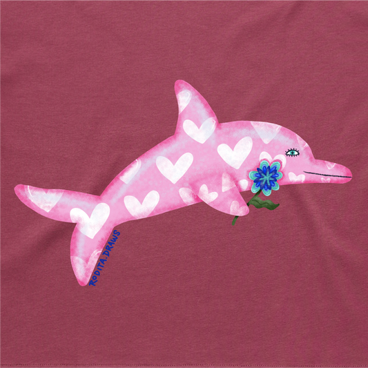 Dolphin Women's Crop Top T-shirt