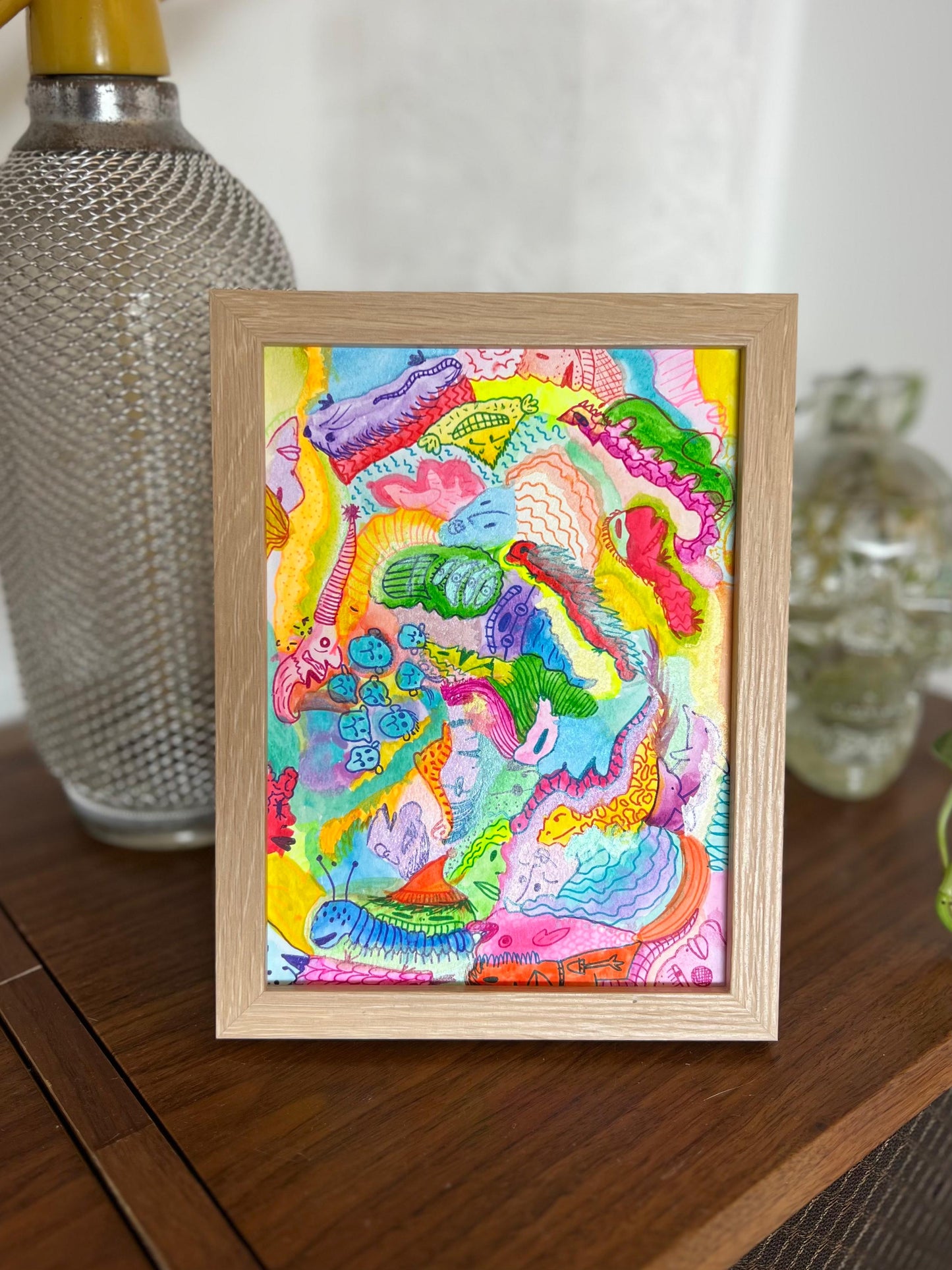 Trippy Creatures Original Artwork (Multicolour)