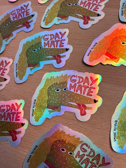 G-day Mate Holographic Sticker