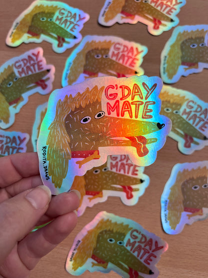 G-day Mate Holographic Sticker