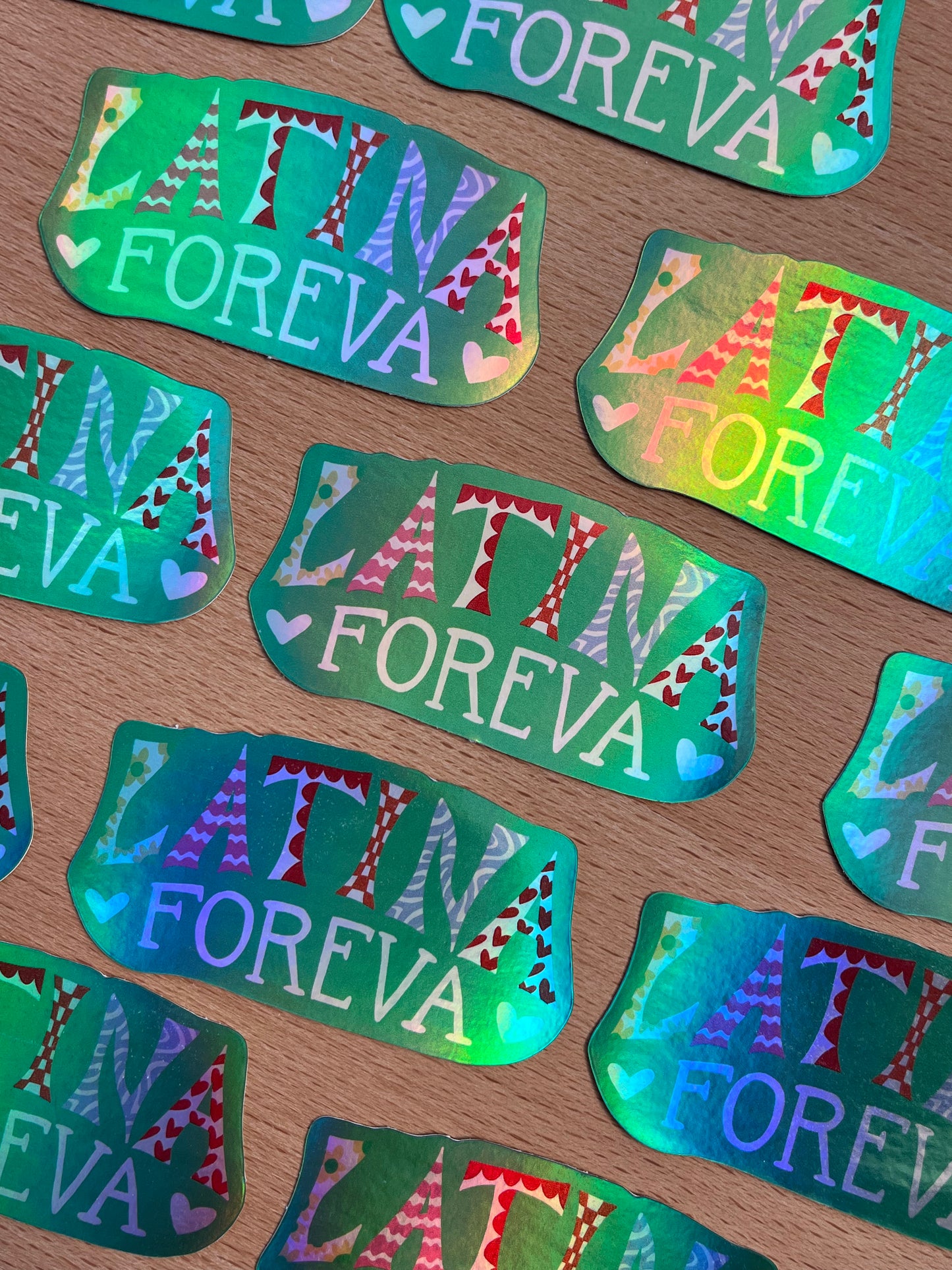 Latina Foreva Holographic Sticker