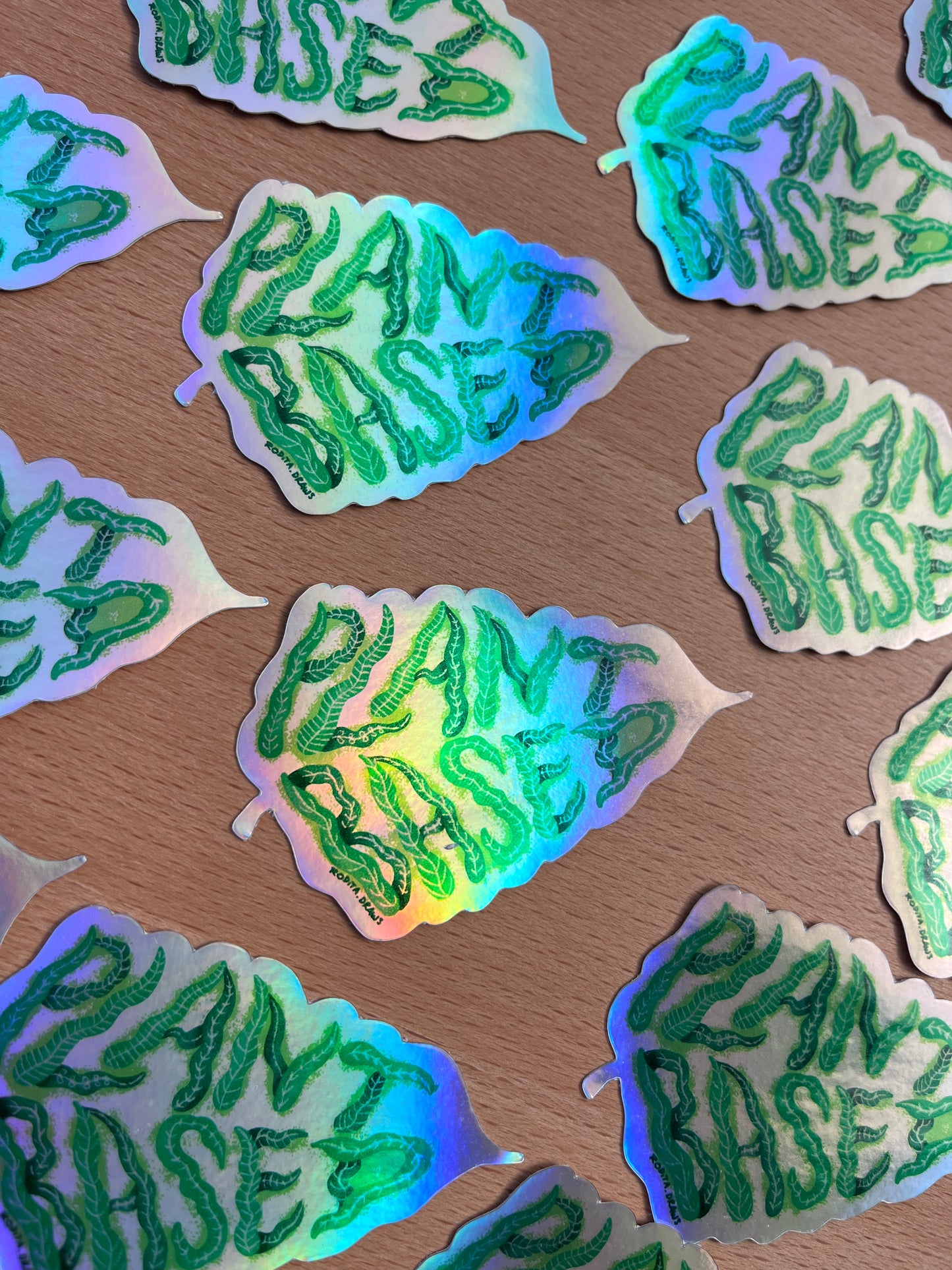 Plant Based Holographic Sticker