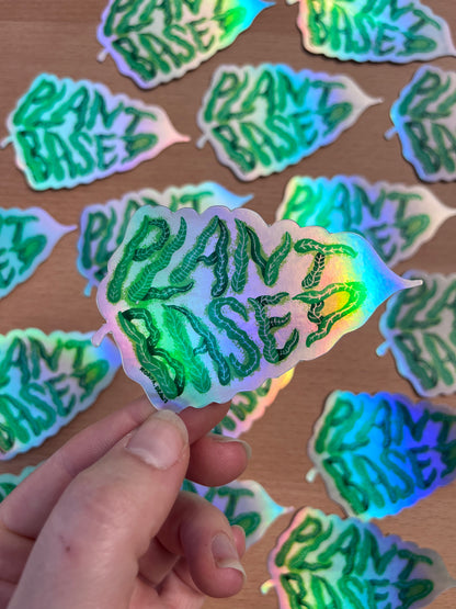 Plant Based Holographic Sticker