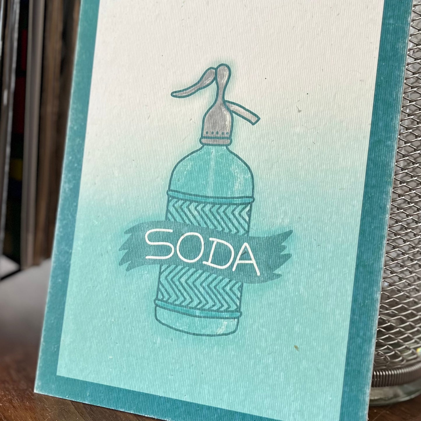 Soda Siphon A5 Print