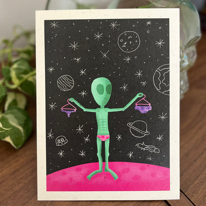 Alien Undies A5 Print