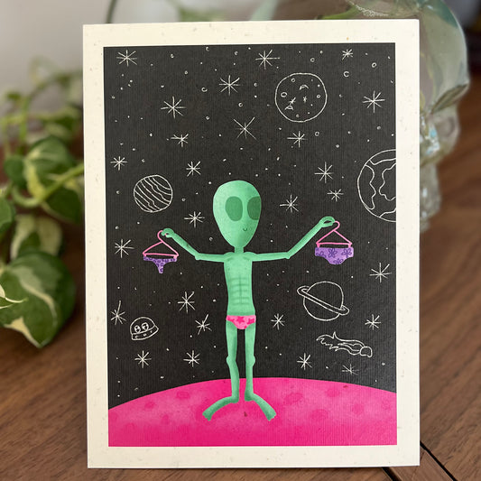 Alien Undies A5 Print