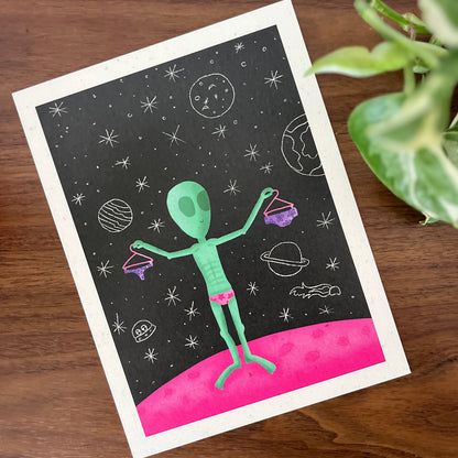 Alien Undies A5 Print