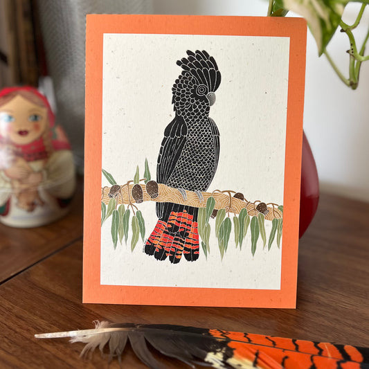 Red-Tailed Cockatoo A5 Print