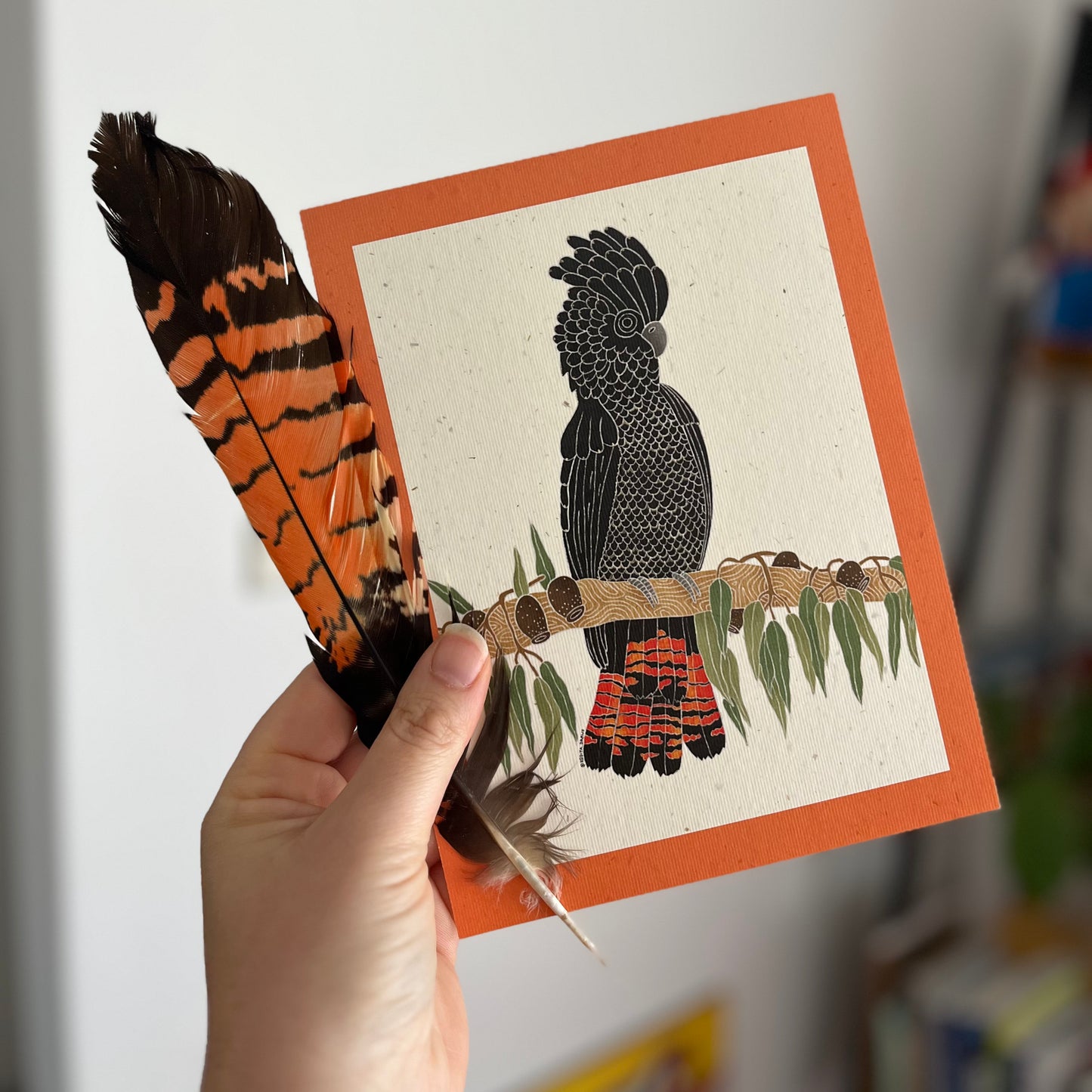 Red-Tailed Cockatoo A5 Print