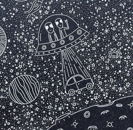 Car Abduction A5 Print